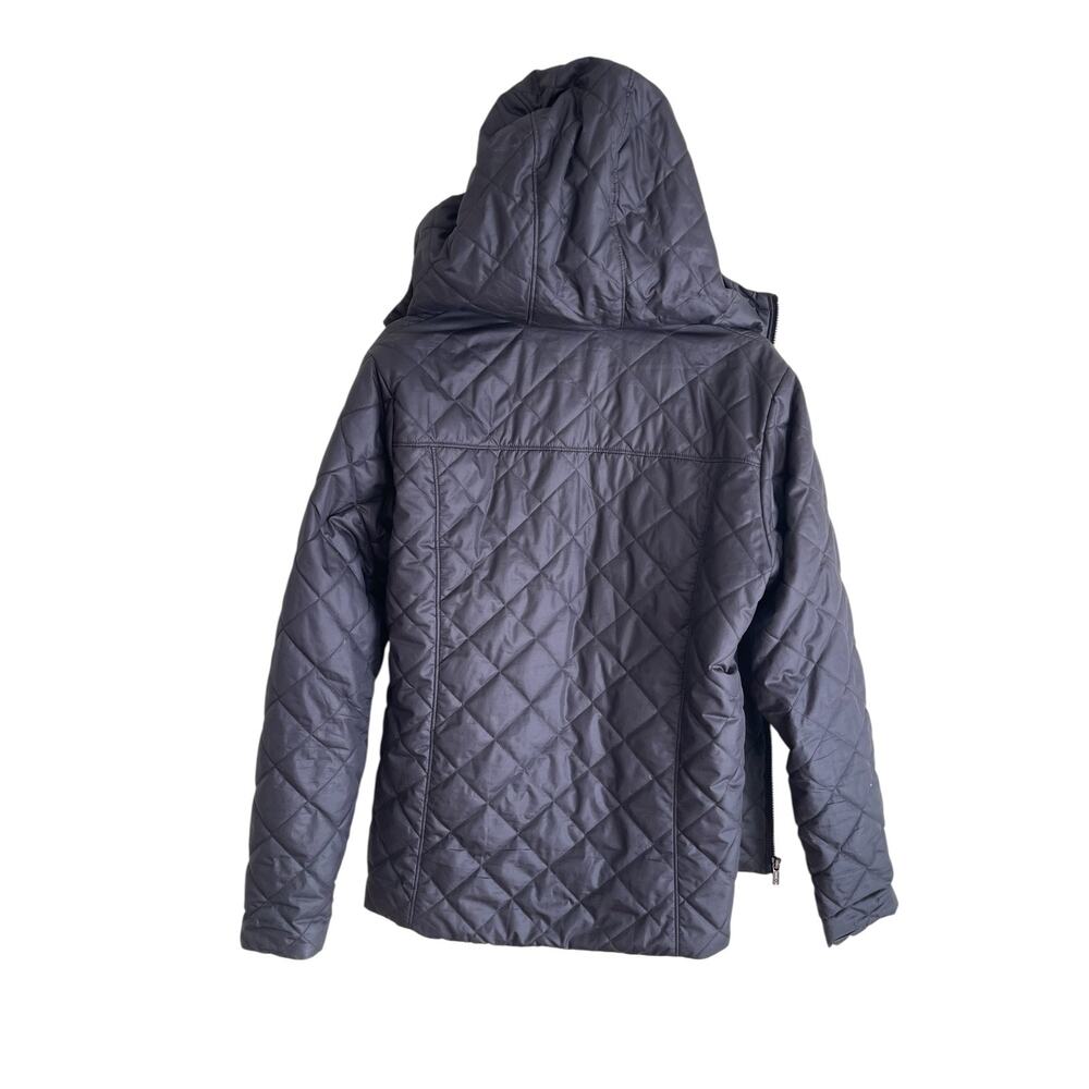 Columbia Copper Crest Hooded Jacket Cozy Quilted Sherpa Lined Black Womens Sz L - Picture 4 of 12